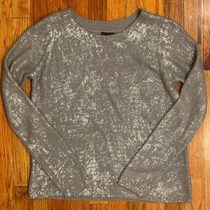 Sparkle & Fade Women's Silver Sweater Size Small